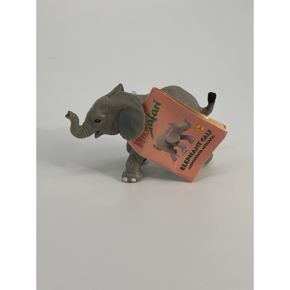 Vintage 1996 Safari Ltd Elephant Calf Animal Figure Toy NWT
